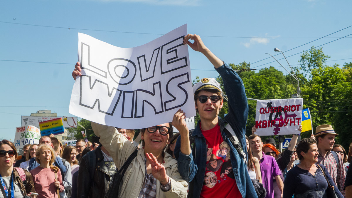 В акции участвовали активисты из разных стран