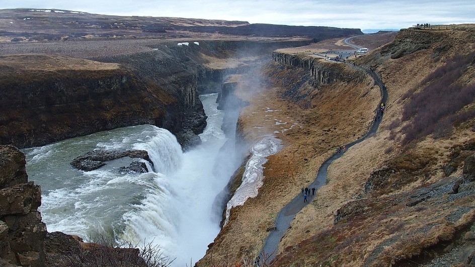 Водоспад Гюдльфосс, Ісландія
