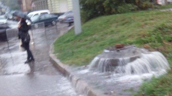 Последствия ливня во Львове