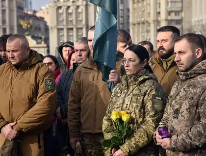 У Києві провели в останню путь Руслана Ганущака, який загинув на фронті