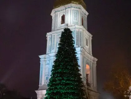 Головні ялинки України засіяли у Києві та Львові