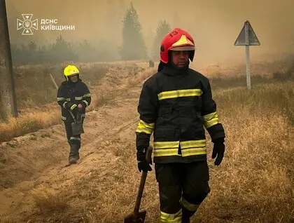 На Київщині вирує масштабна лісова пожежа
