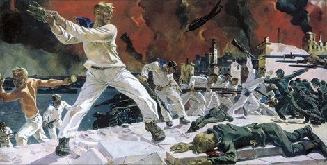 Картина Александра Дейнеки «Оборона Севастополя» (1942) — одно из самых гениальных и трагических произведений о Второй мировой…